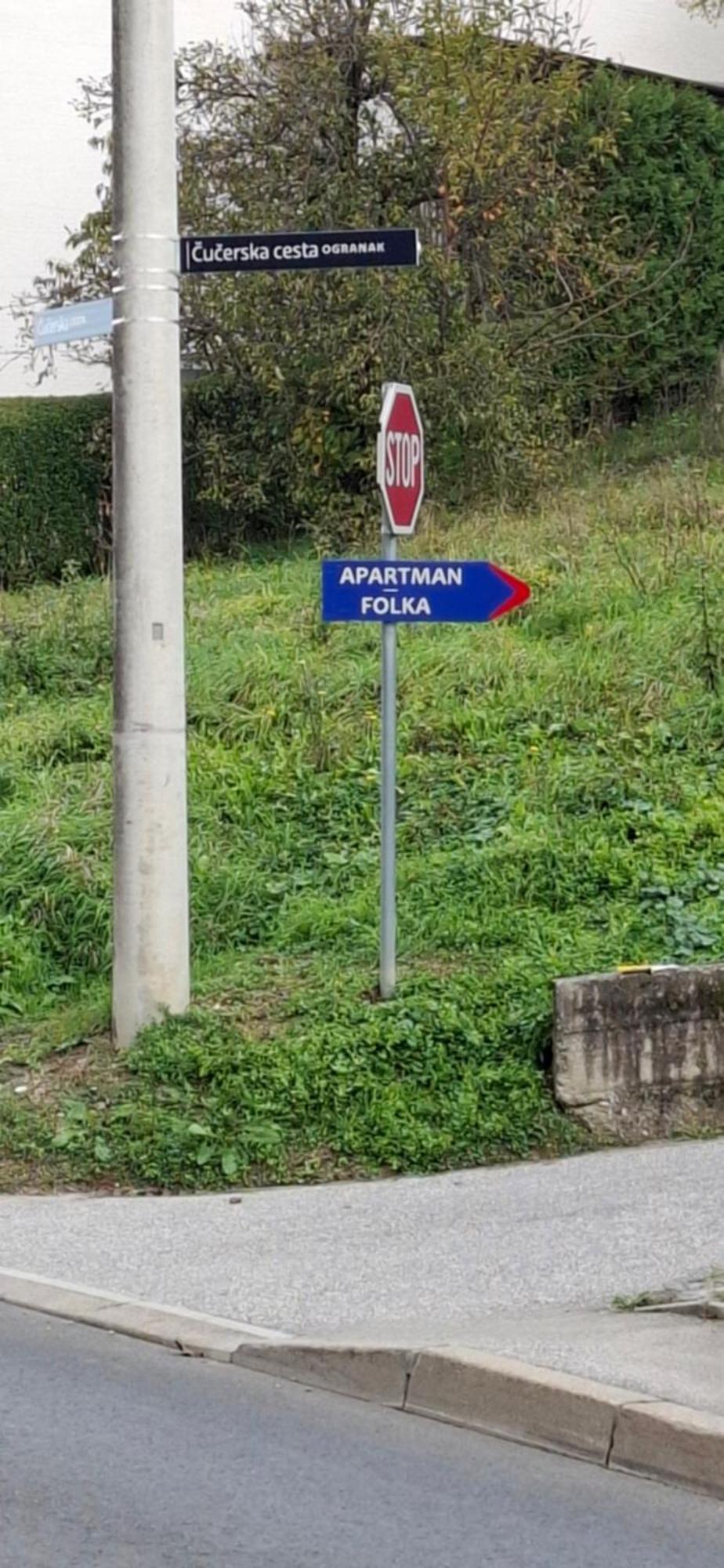 Apartman Folka Free Parking Zagreb Exteriör bild
